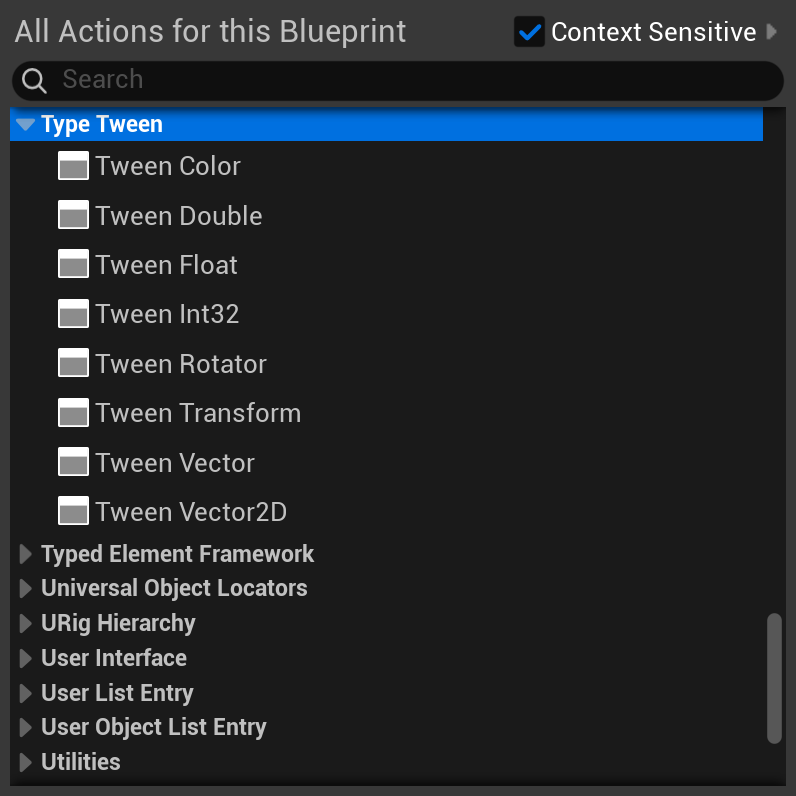 TypeTween: Blueprint Context Window