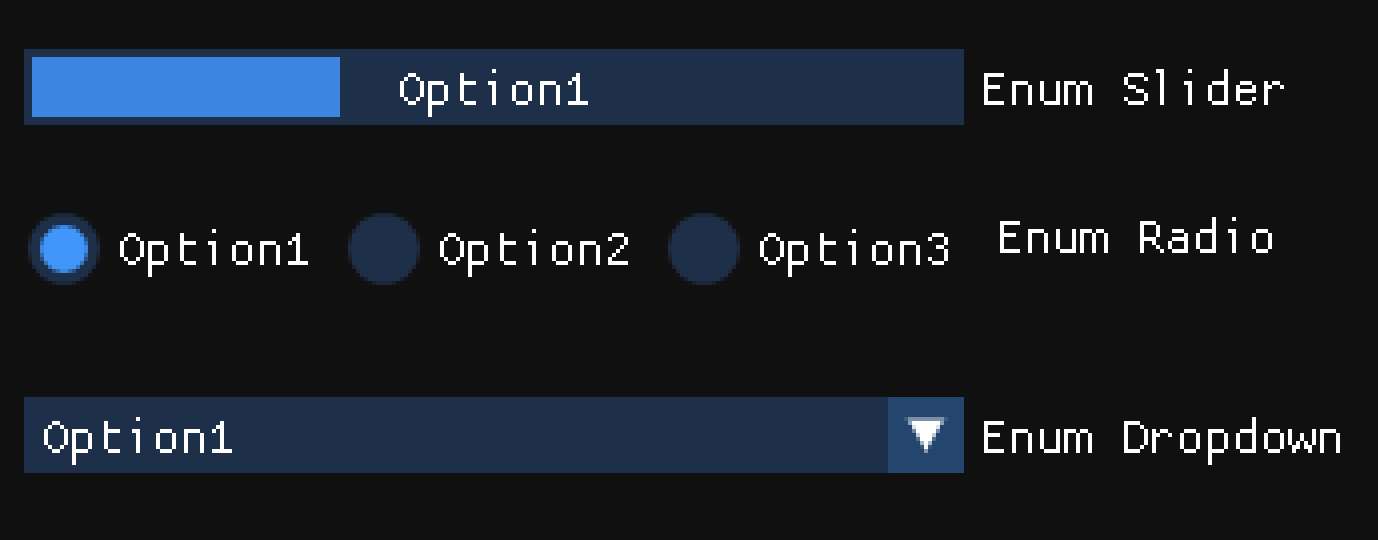 Checkbox options